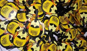 Kipas plastik promosi trax fm